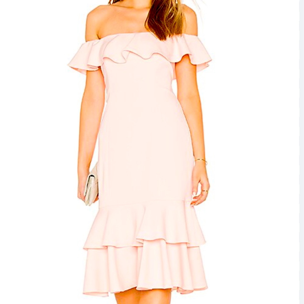 NWT Jay Godfrey Momoa Midi dress. Off-shoulder. Size 8.